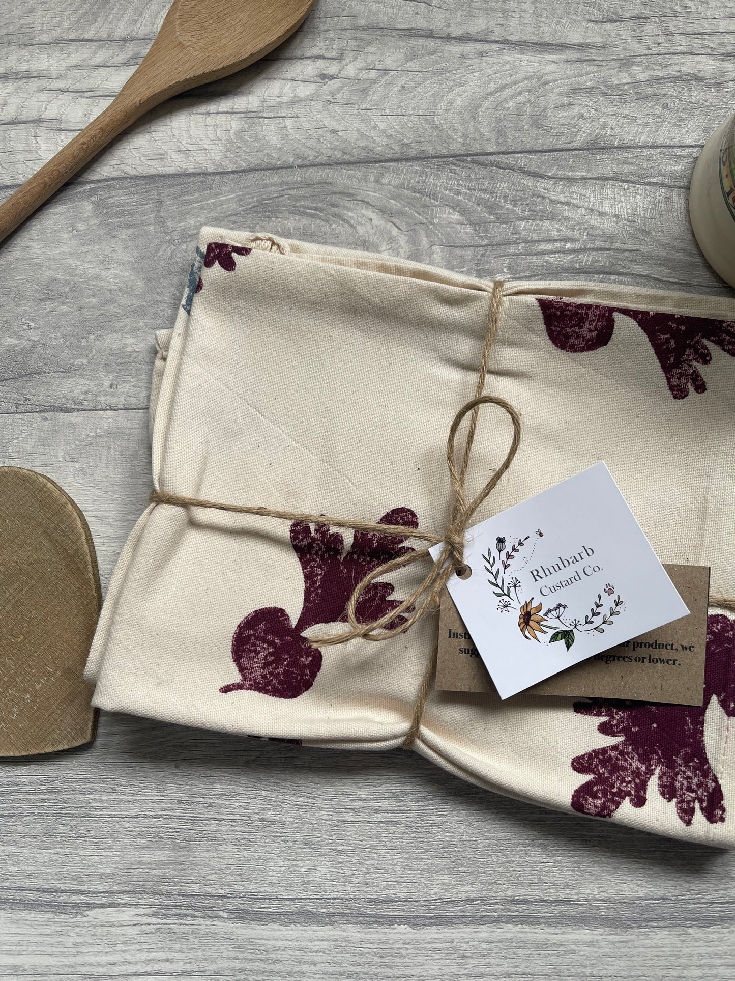 Vegetables Organic Tea towel set
