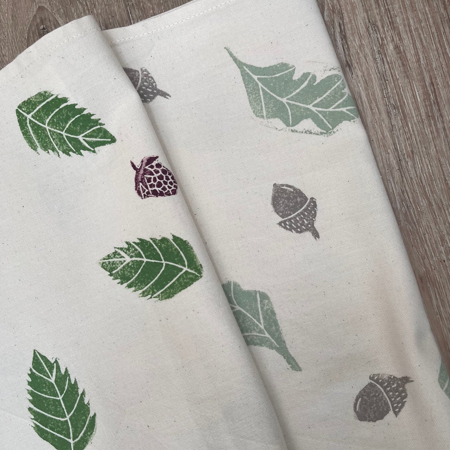 Autumnal Organic Cotton Tea Towel Set