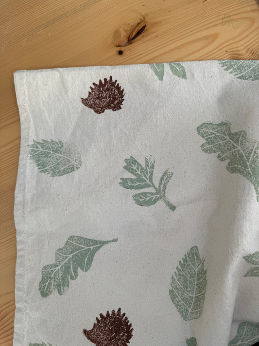 Hedgehog Organic tea towel- Wild Hogs