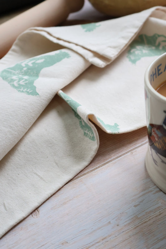 Wildflower Chicken 100% Organic Cotton Tea Towel