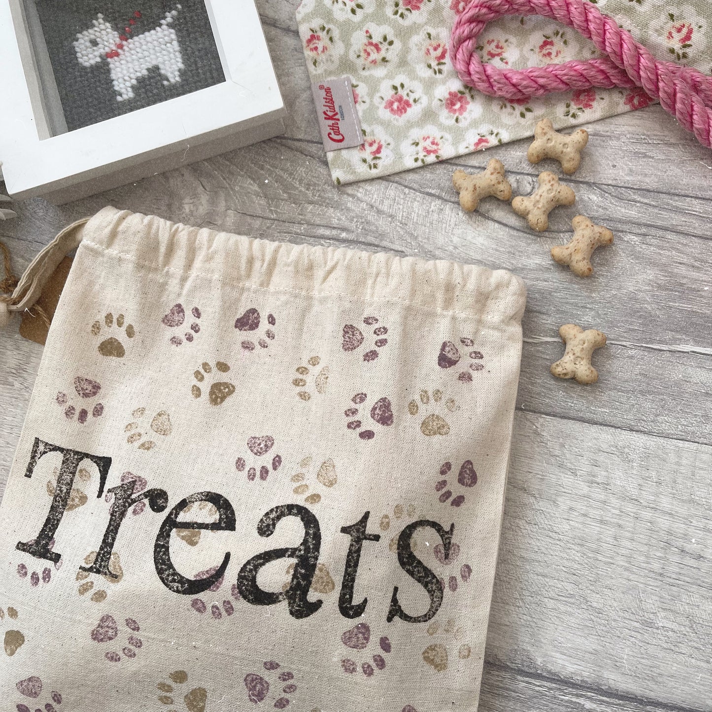 Block Printed Treat Bags