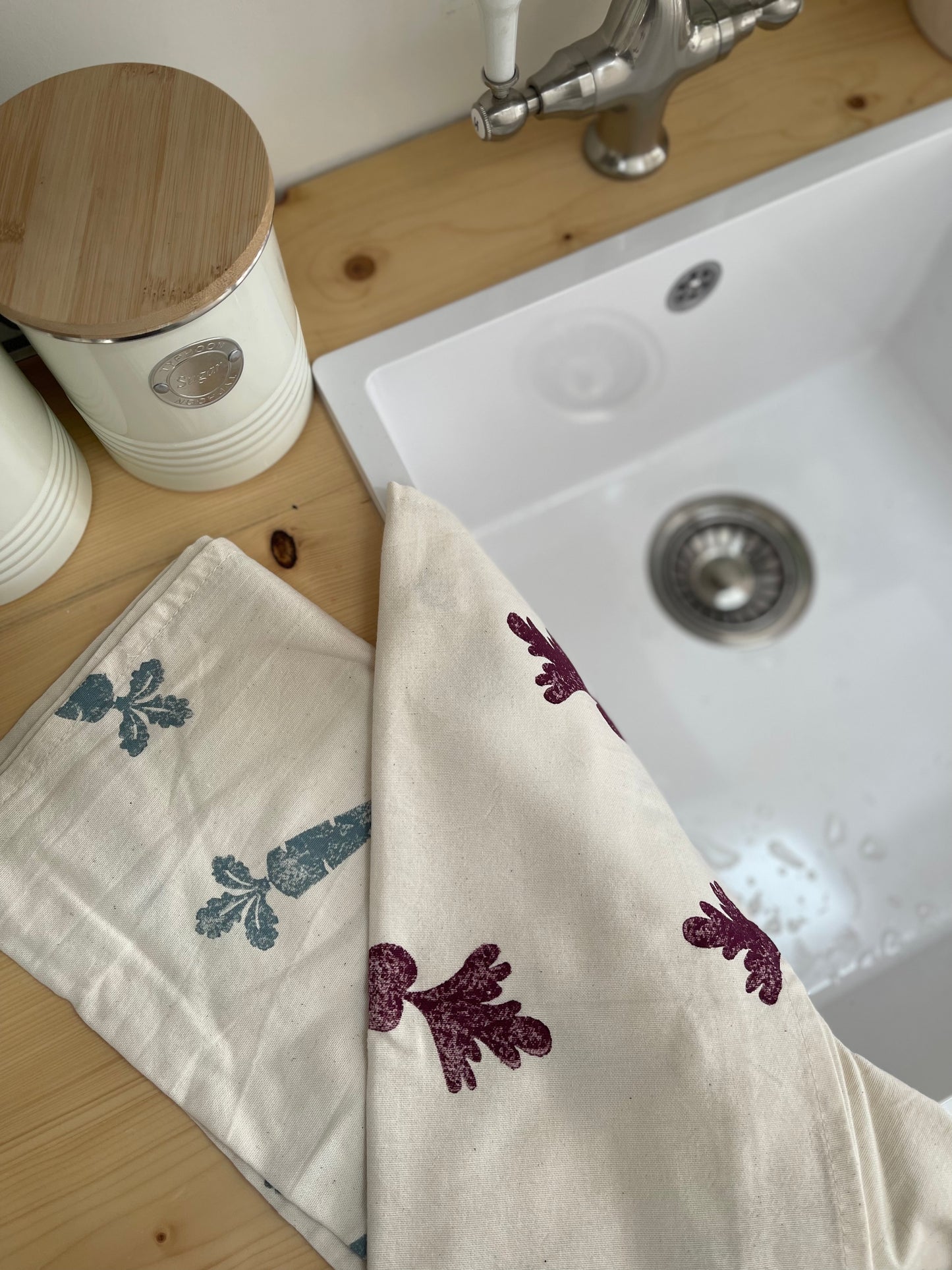 Vegetables Organic Tea towel set