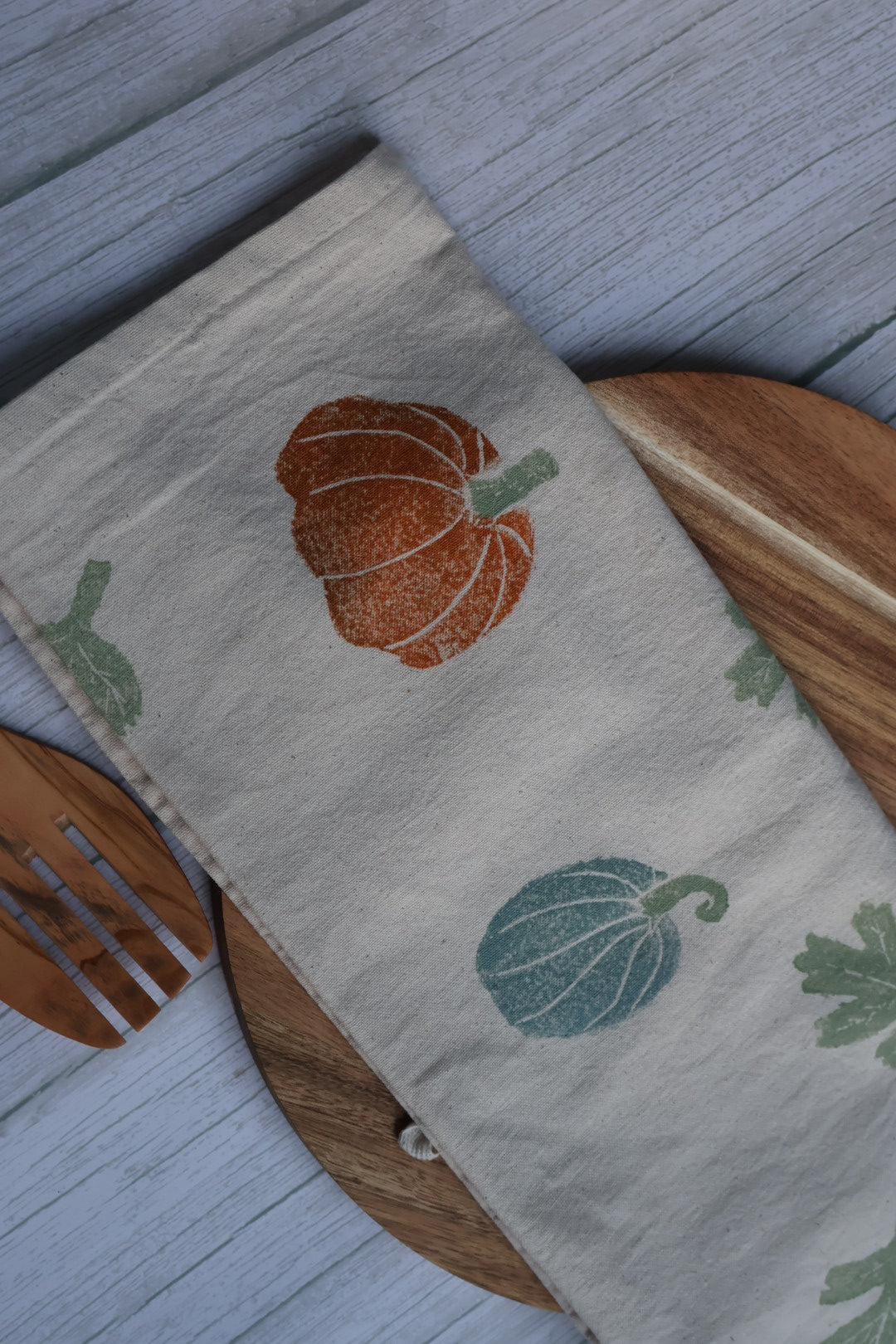 Autumnal Pumpkins & Squash Tea Towel