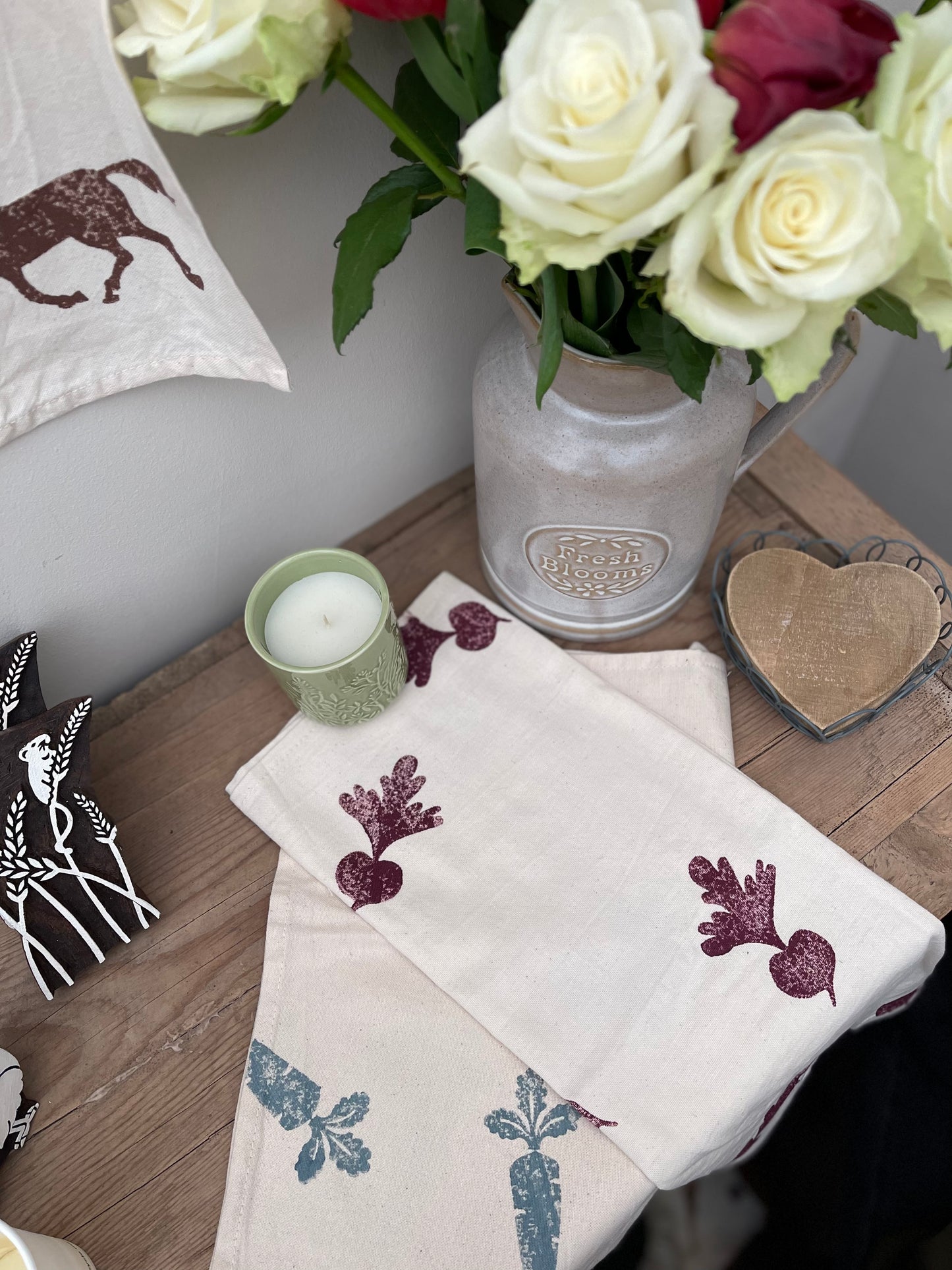 Vegetables Organic Tea towel set