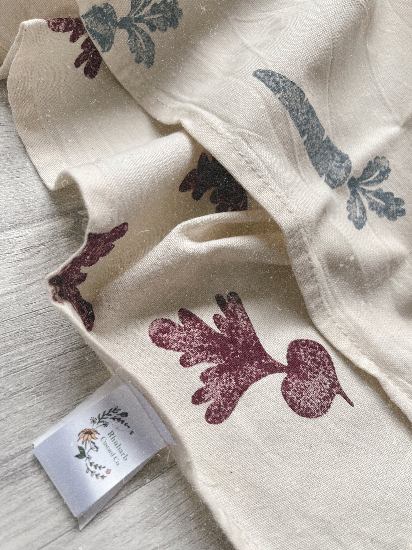 Vegetables Organic Tea towel set