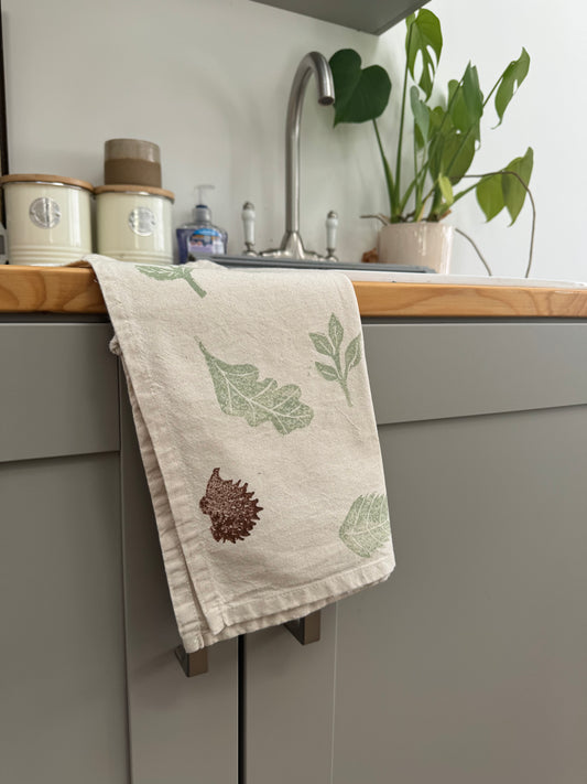 Hedgehog Organic tea towel- Wild Hogs
