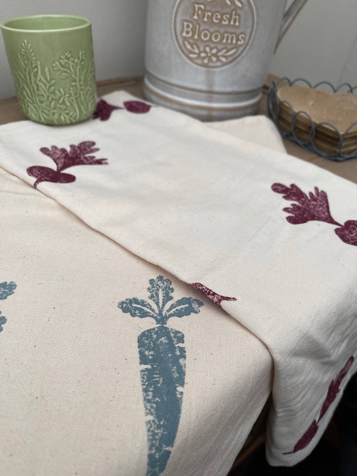 Vegetables Organic Tea towel set