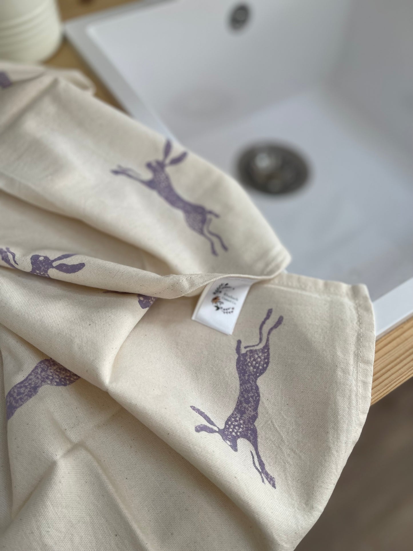 Jumping Hare Organic Tea Towel