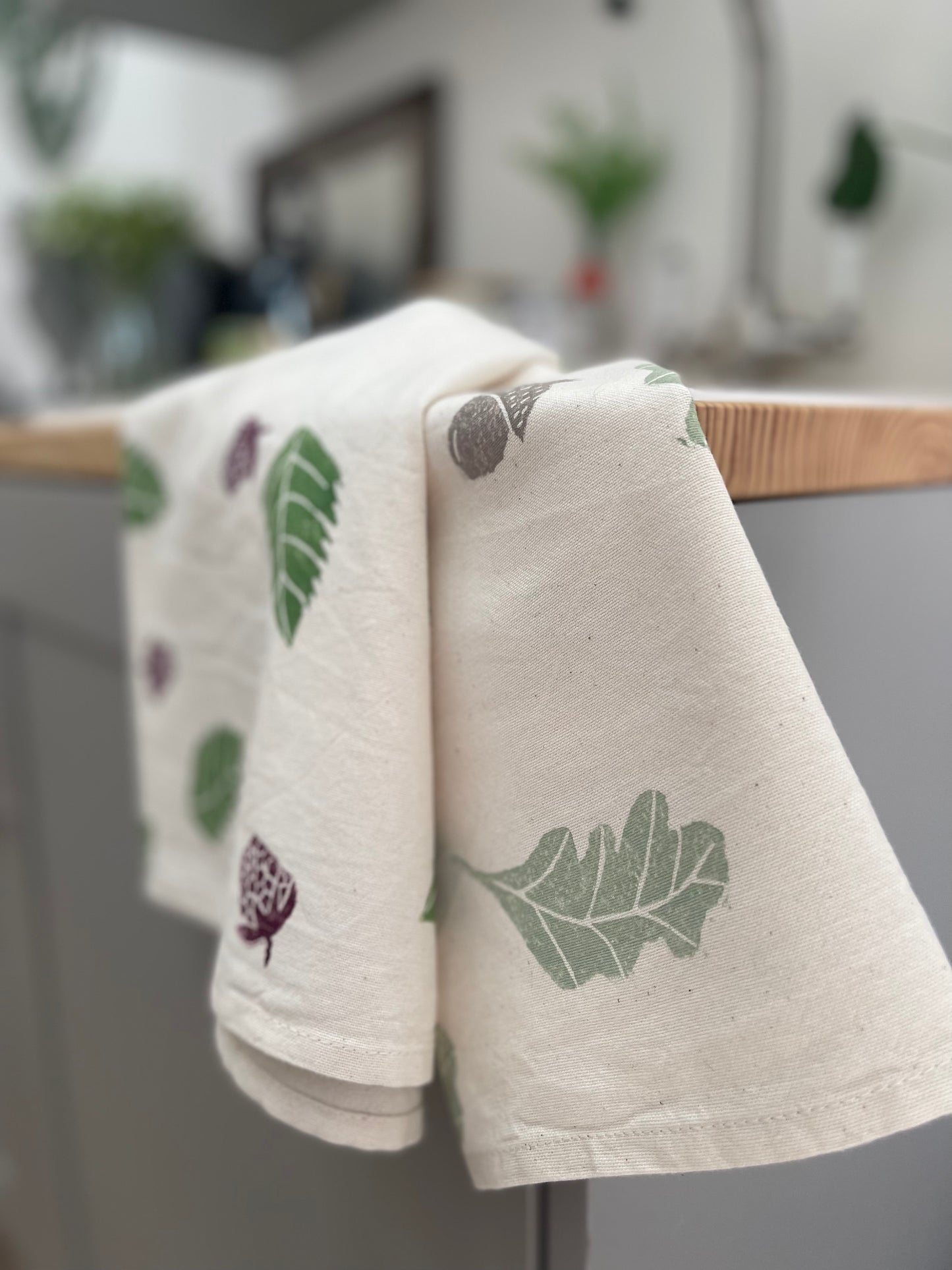 Autumnal Organic Cotton Tea Towel Set