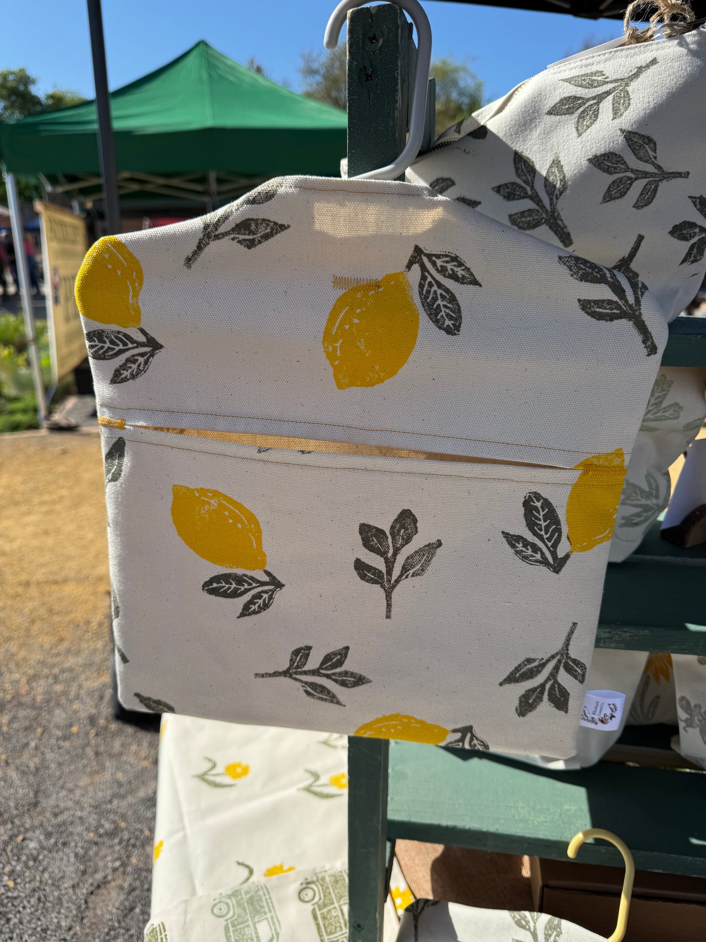 Block Printed Peg Bags