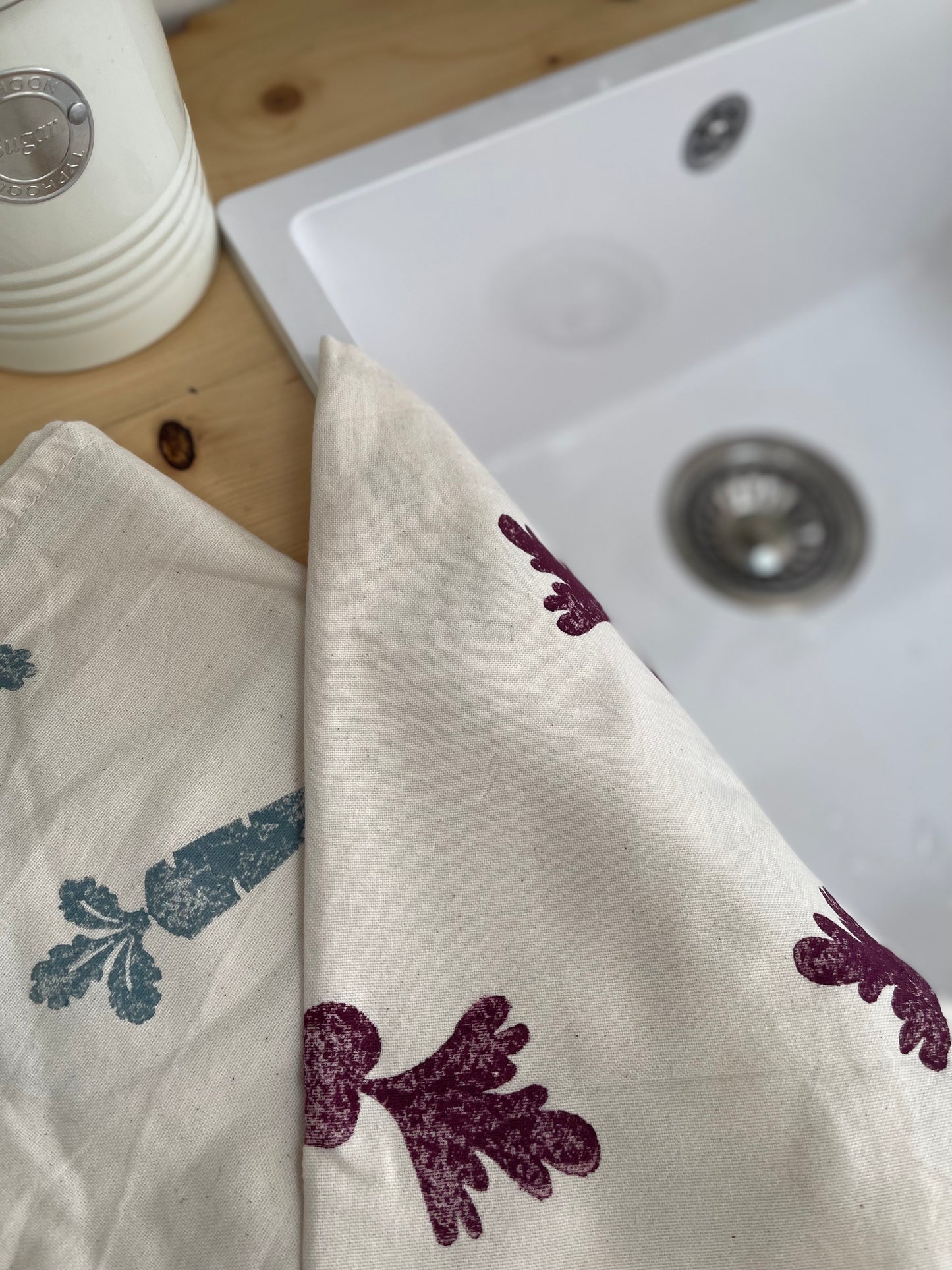 Vegetables Organic Tea towel set