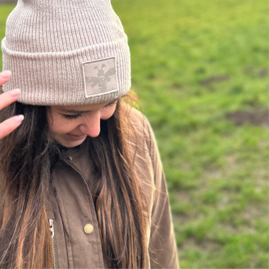 Block Printed Beanie- Adult