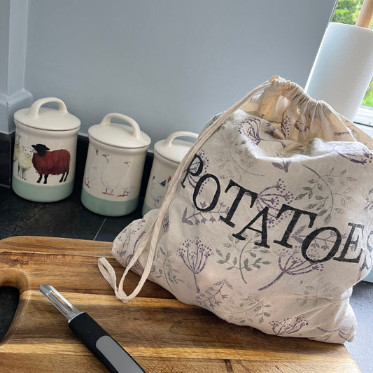 Block Printed Onion and Potato Bags
