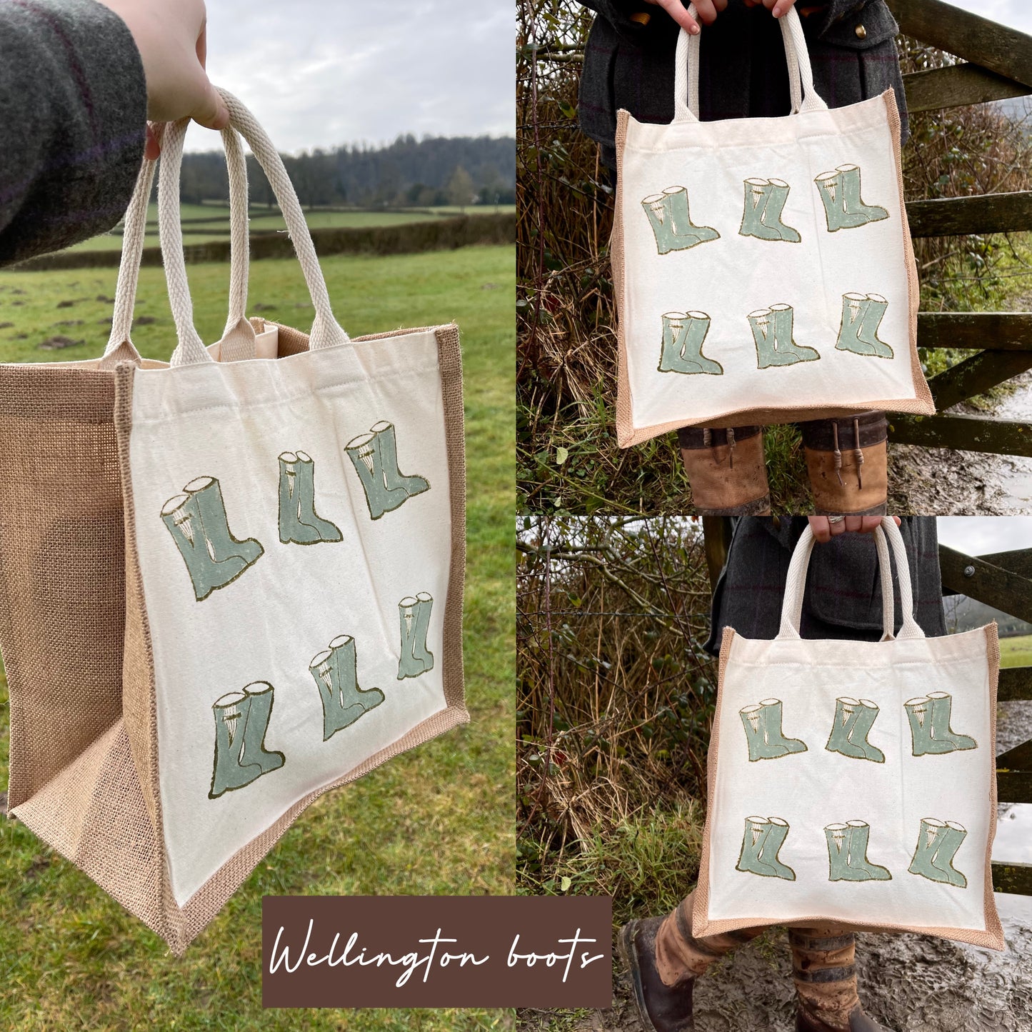Block Printed Canvas Bags