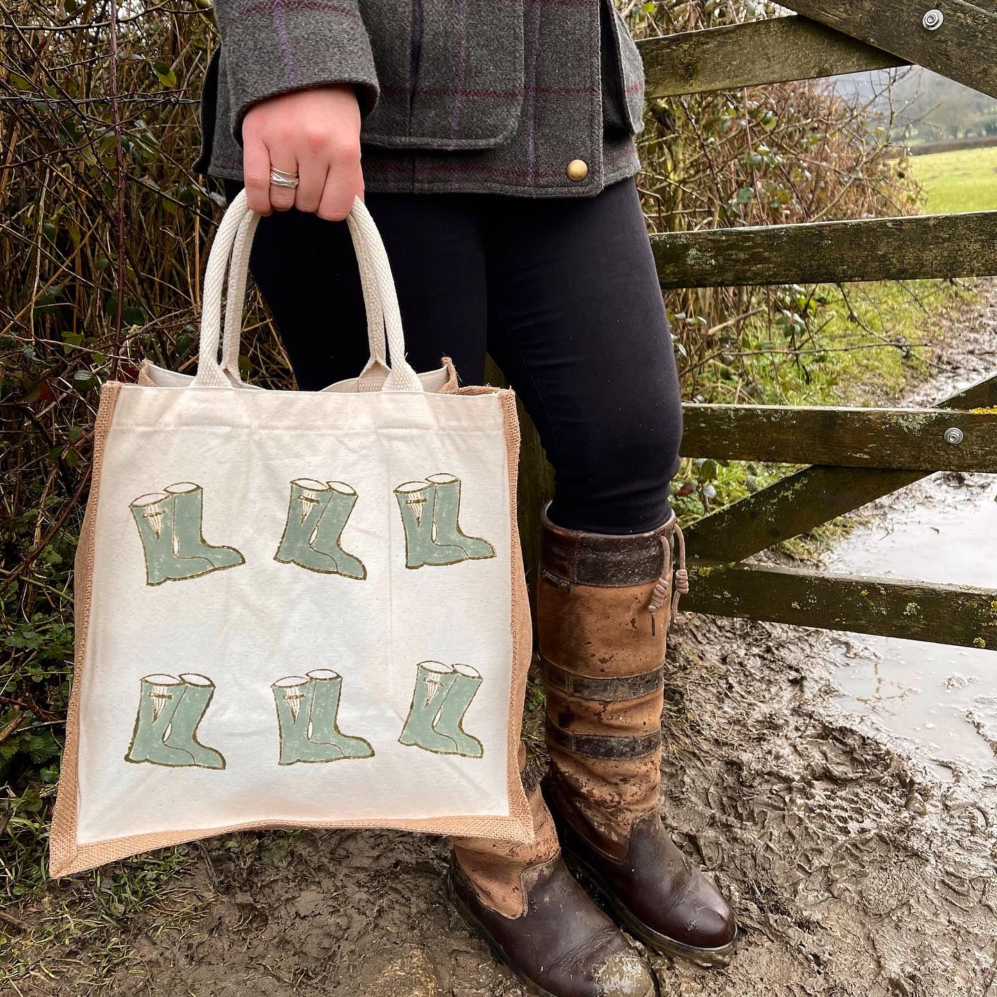 Block Printed Canvas Bags