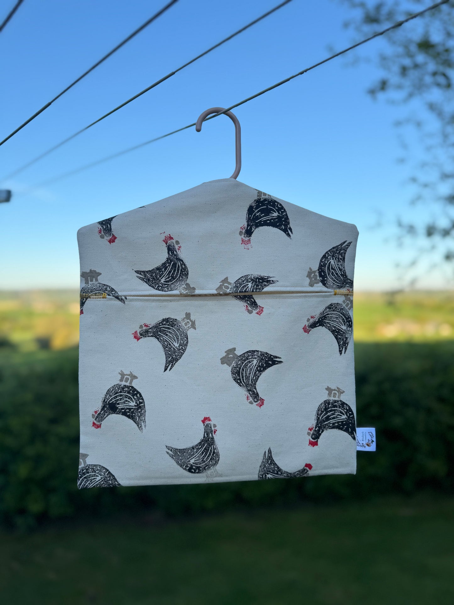 Block Printed Peg Bags