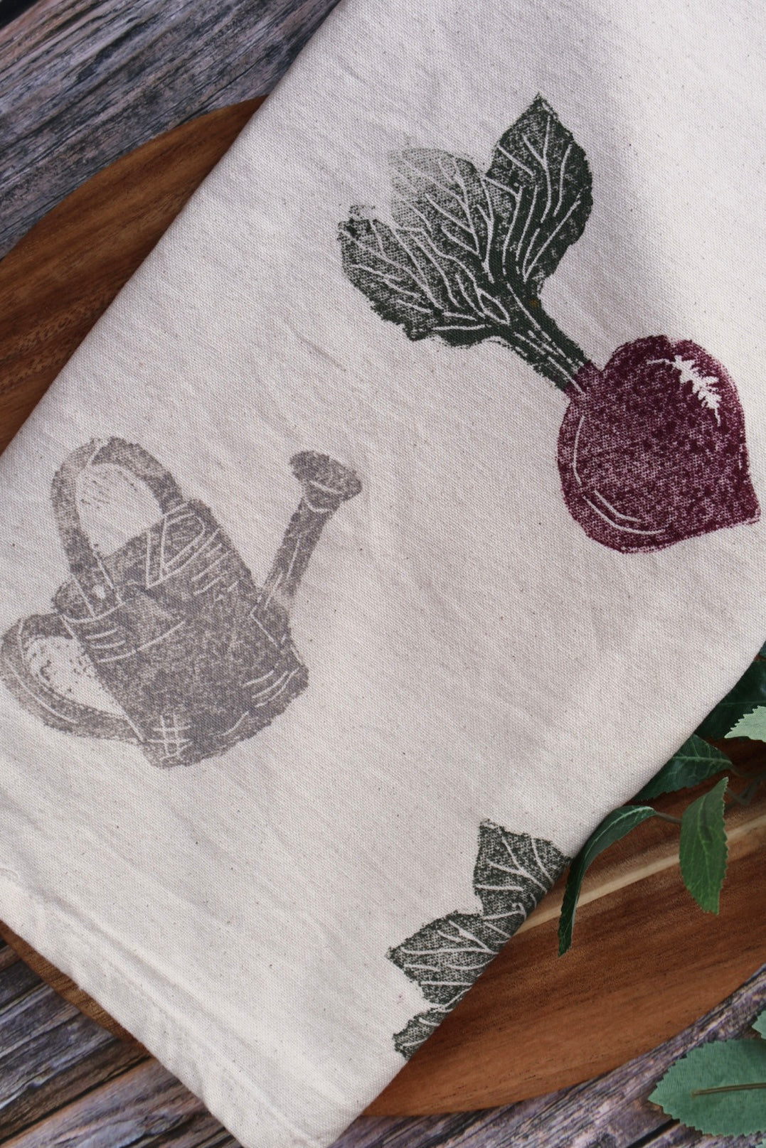 Autumn Country Garden Tea Towel