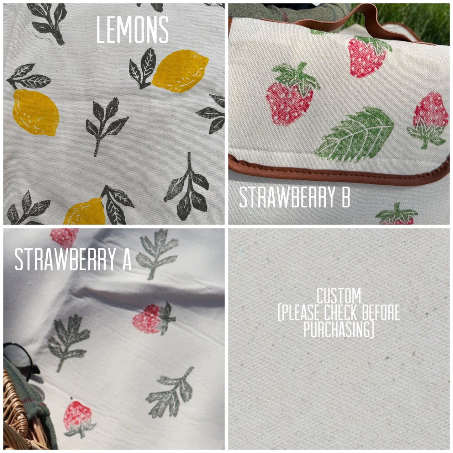 Block Printed Picnic Blanket