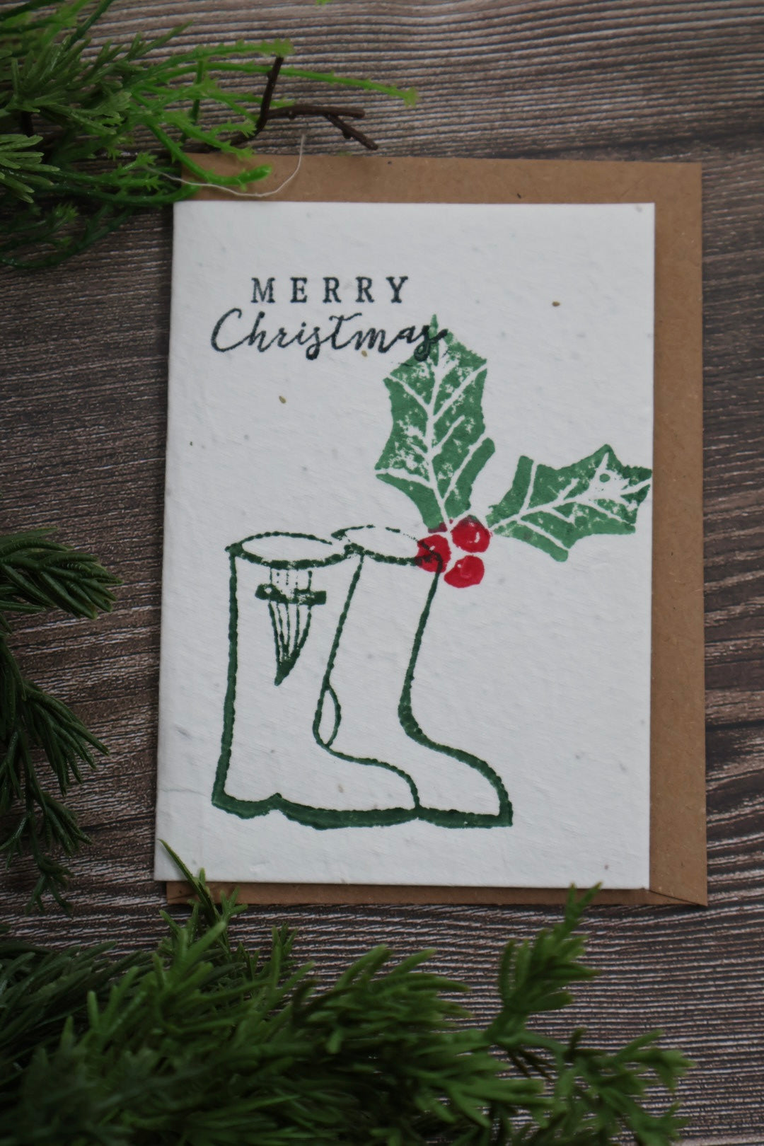 Wildflower Christmas Cards- Hand printed