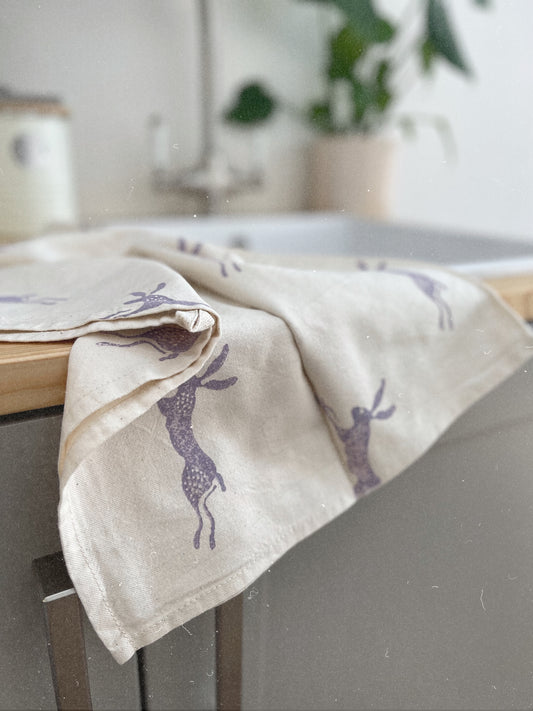 Jumping Hare Organic Tea Towel