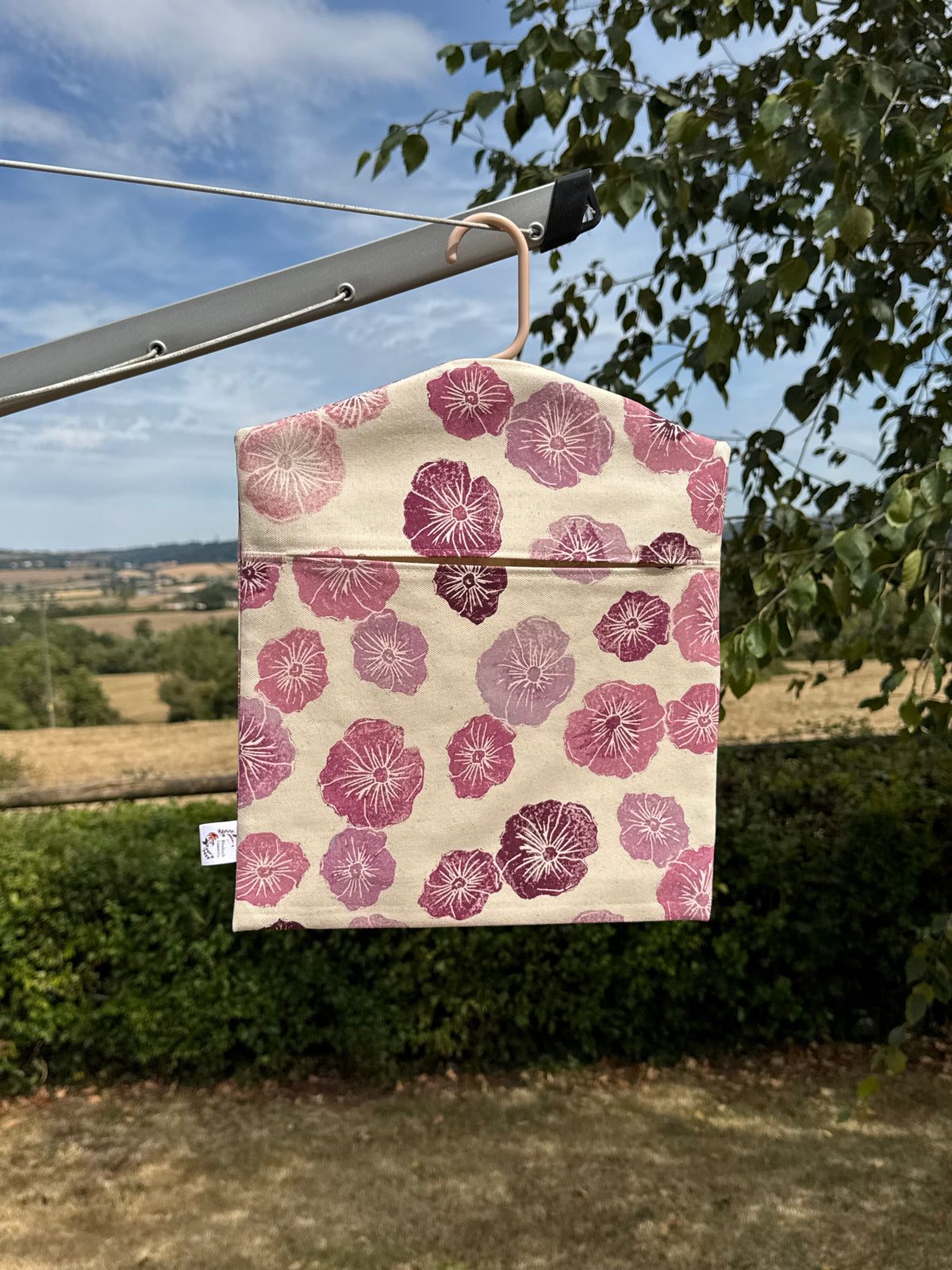 Block Printed Peg Bags