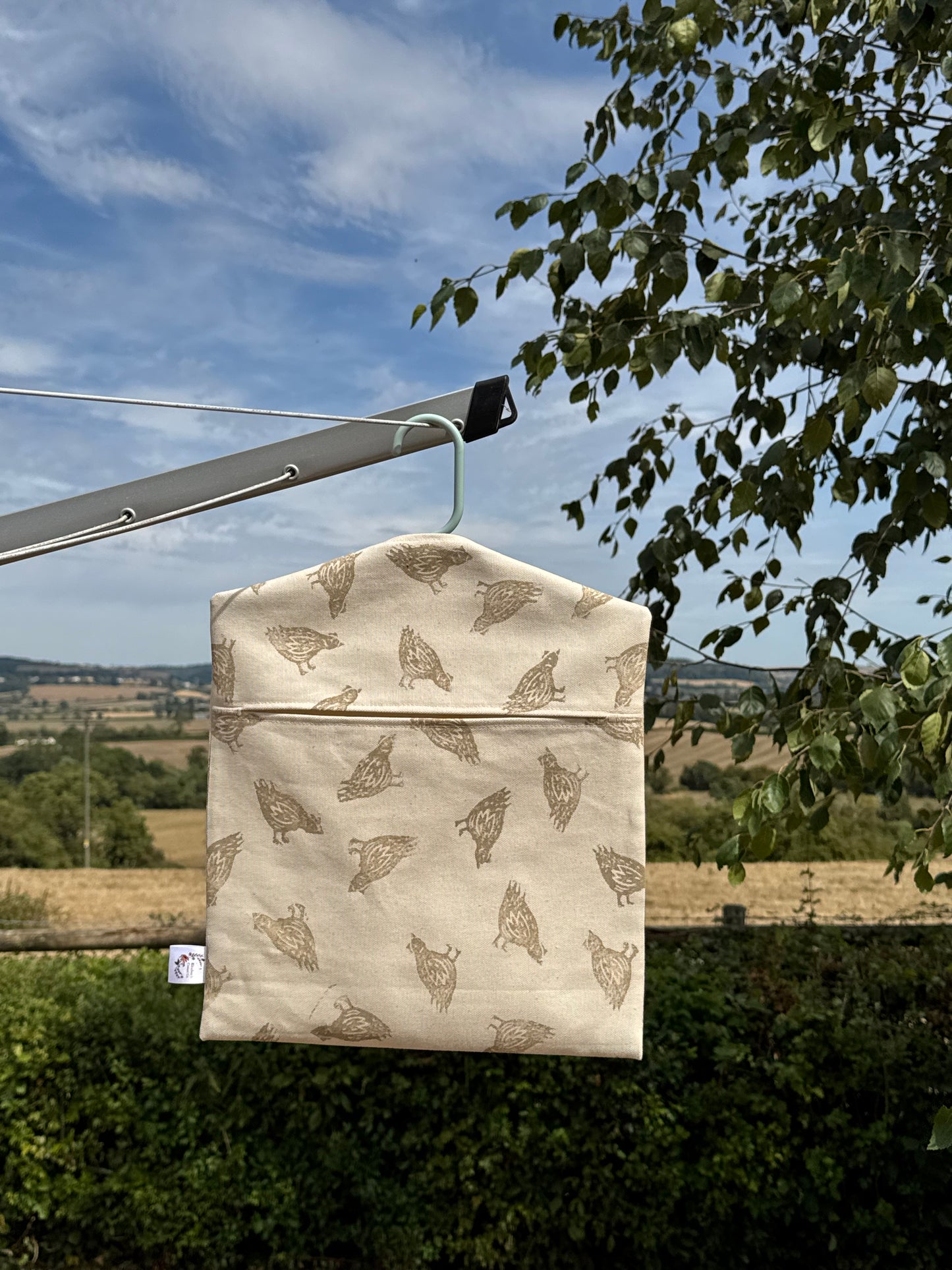 Block Printed Peg Bags