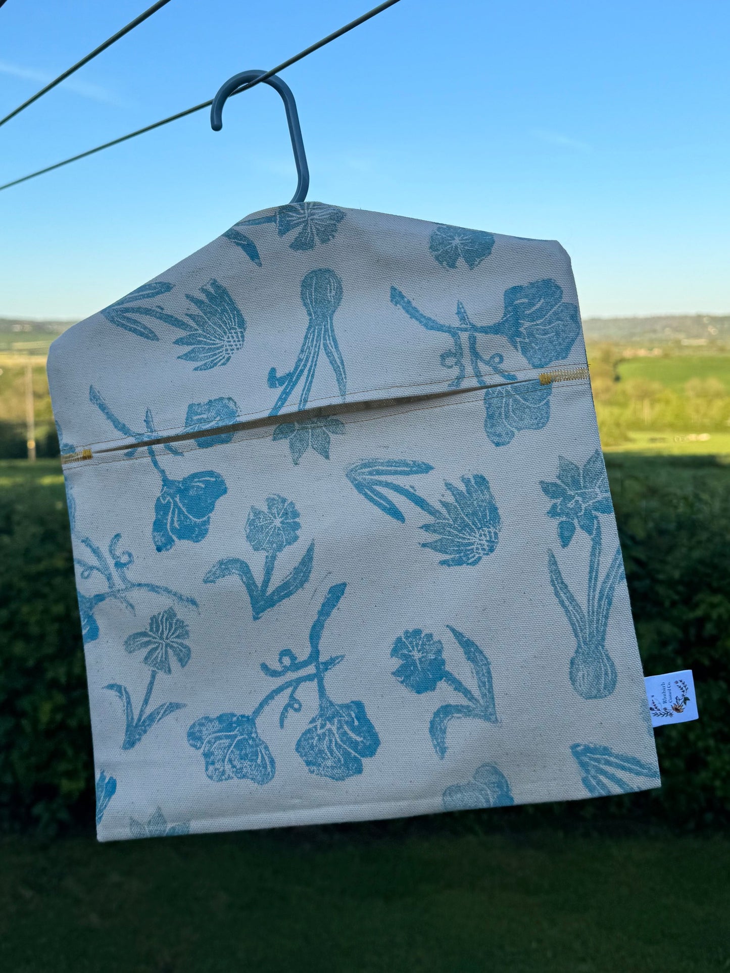 Block Printed Peg Bags