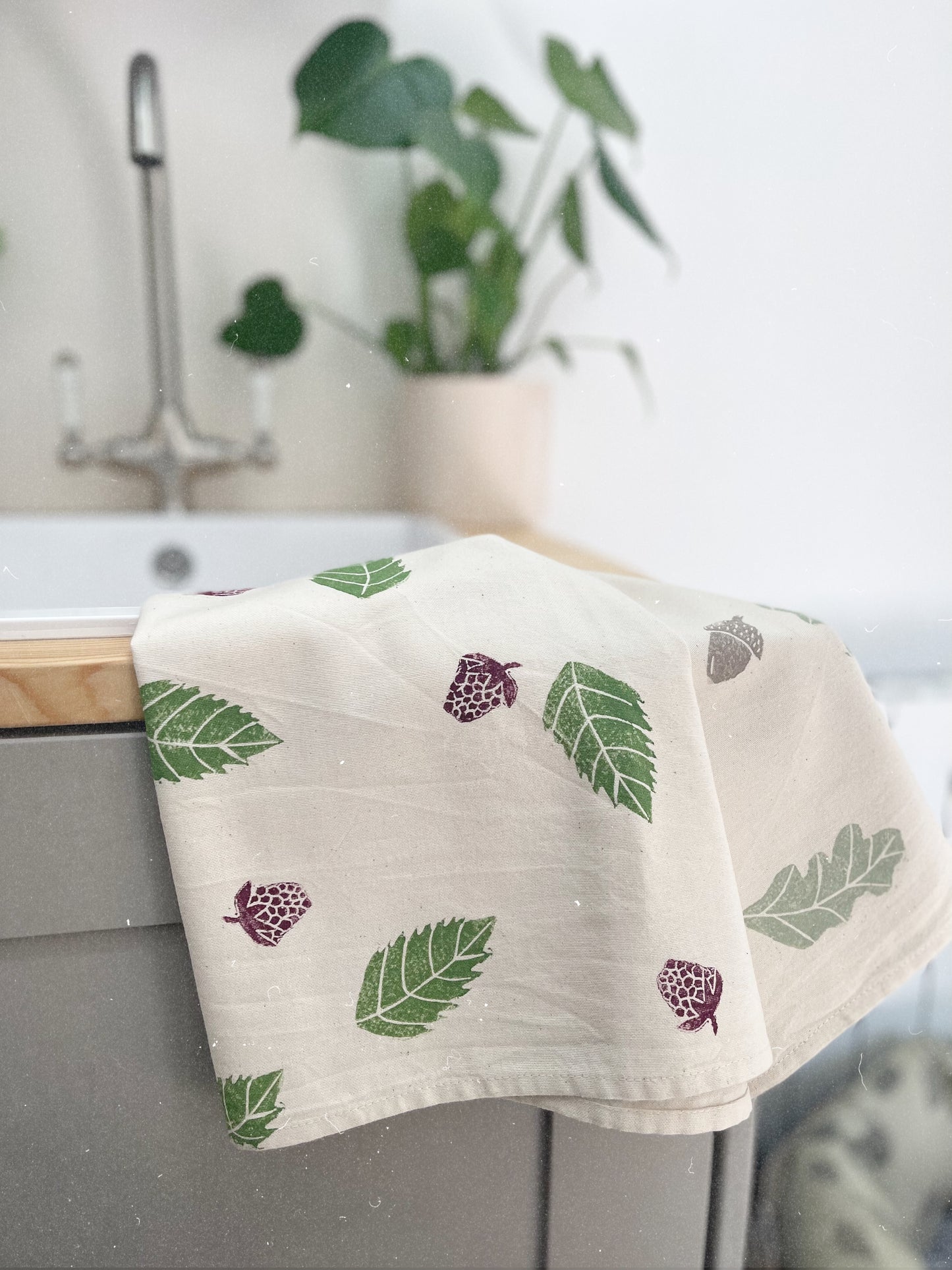 Autumnal Organic Cotton Tea Towel Set