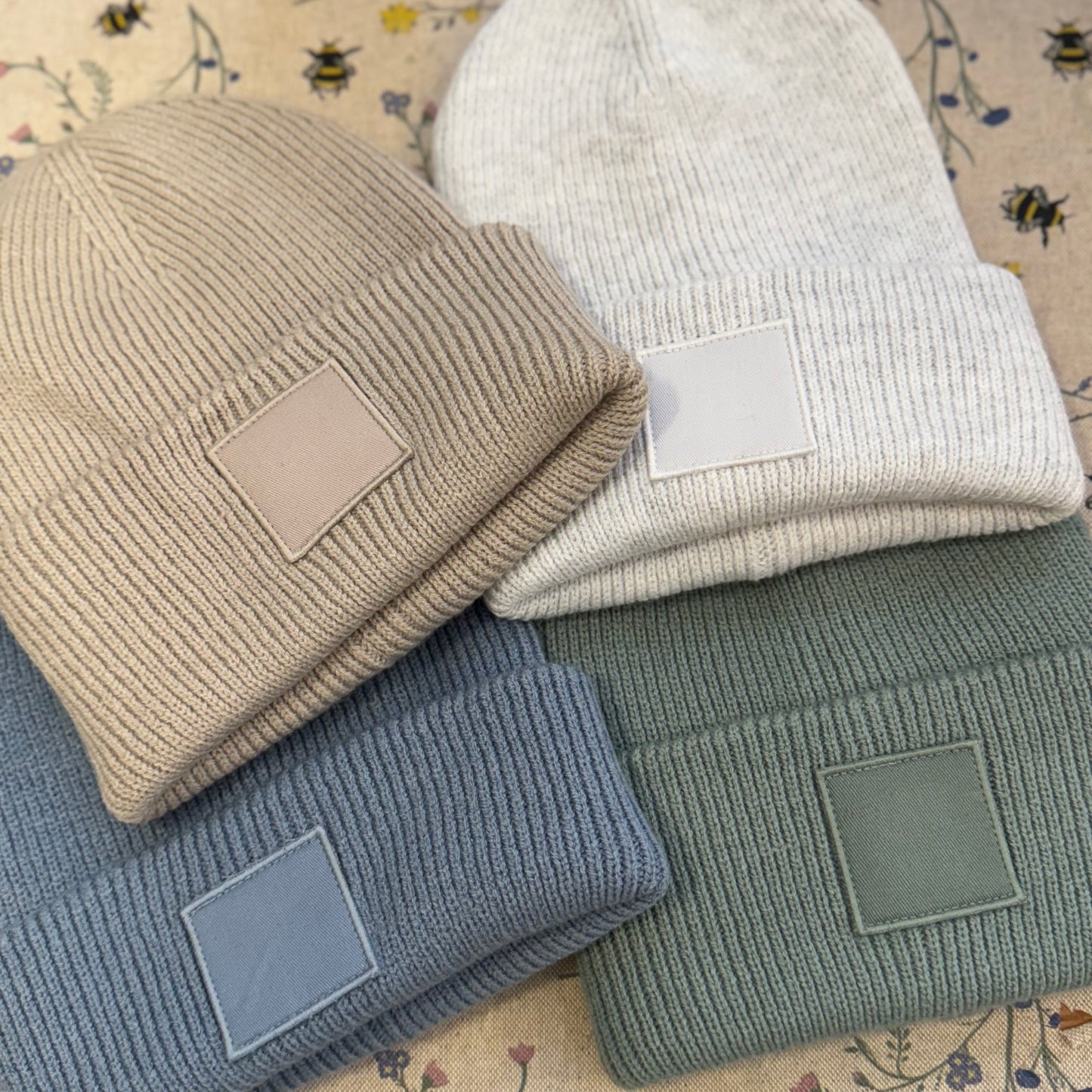 Block Printed Beanie- Adult