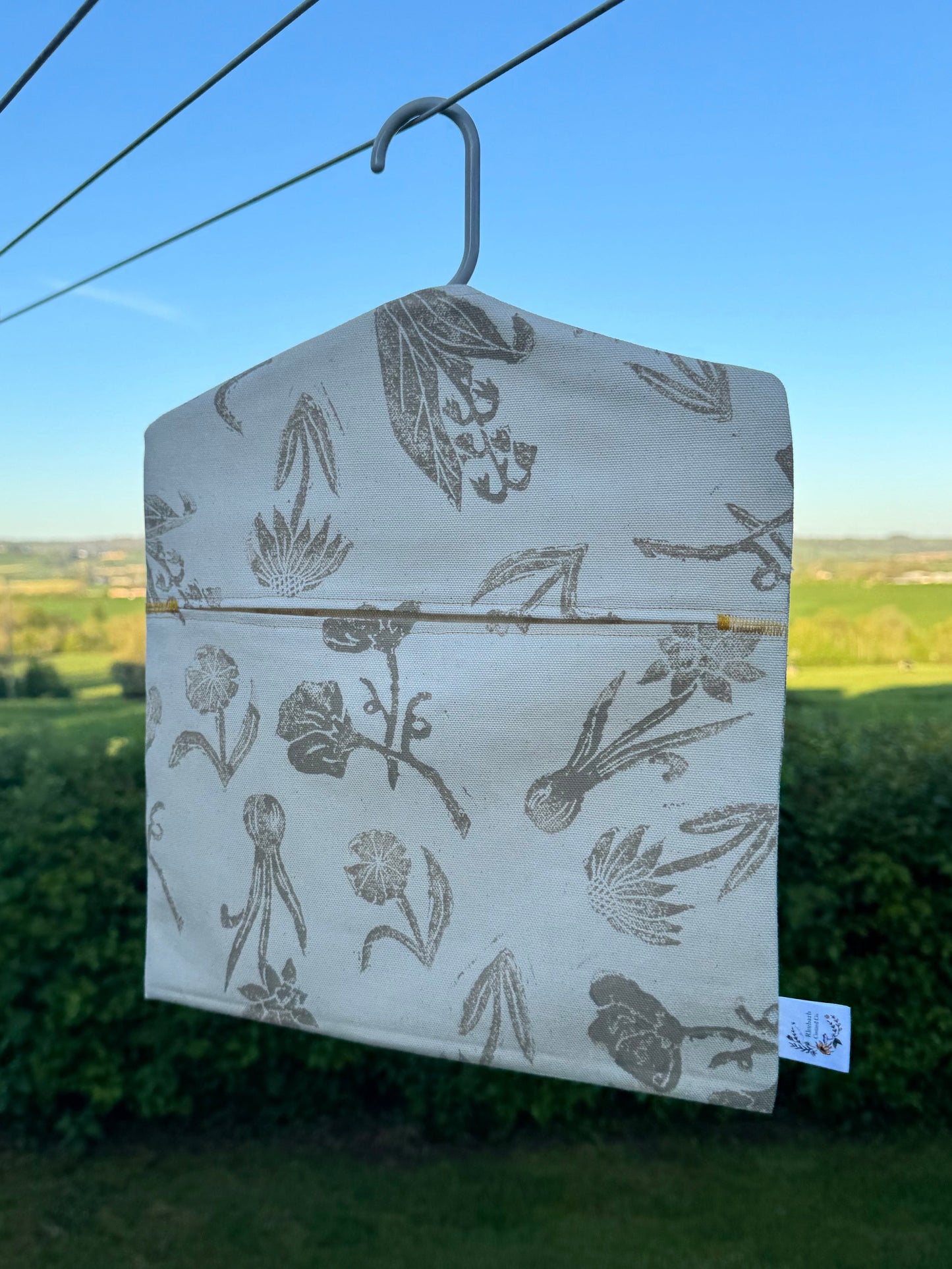 Block Printed Peg Bags