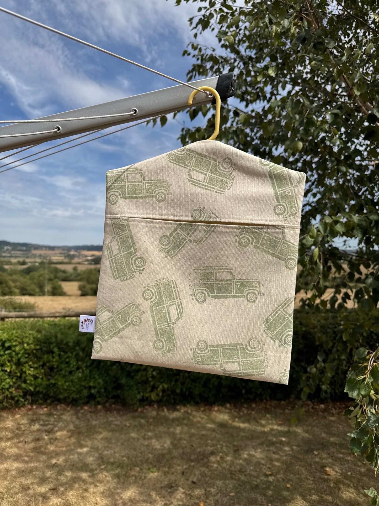 Block Printed Peg Bags
