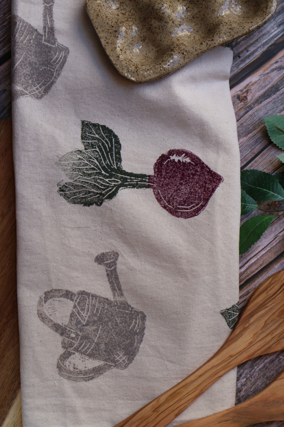 Autumn Country Garden Tea Towel