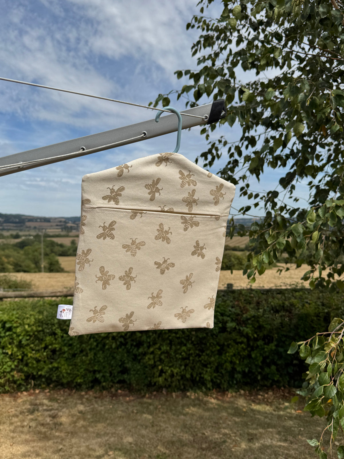 Block Printed Peg Bags