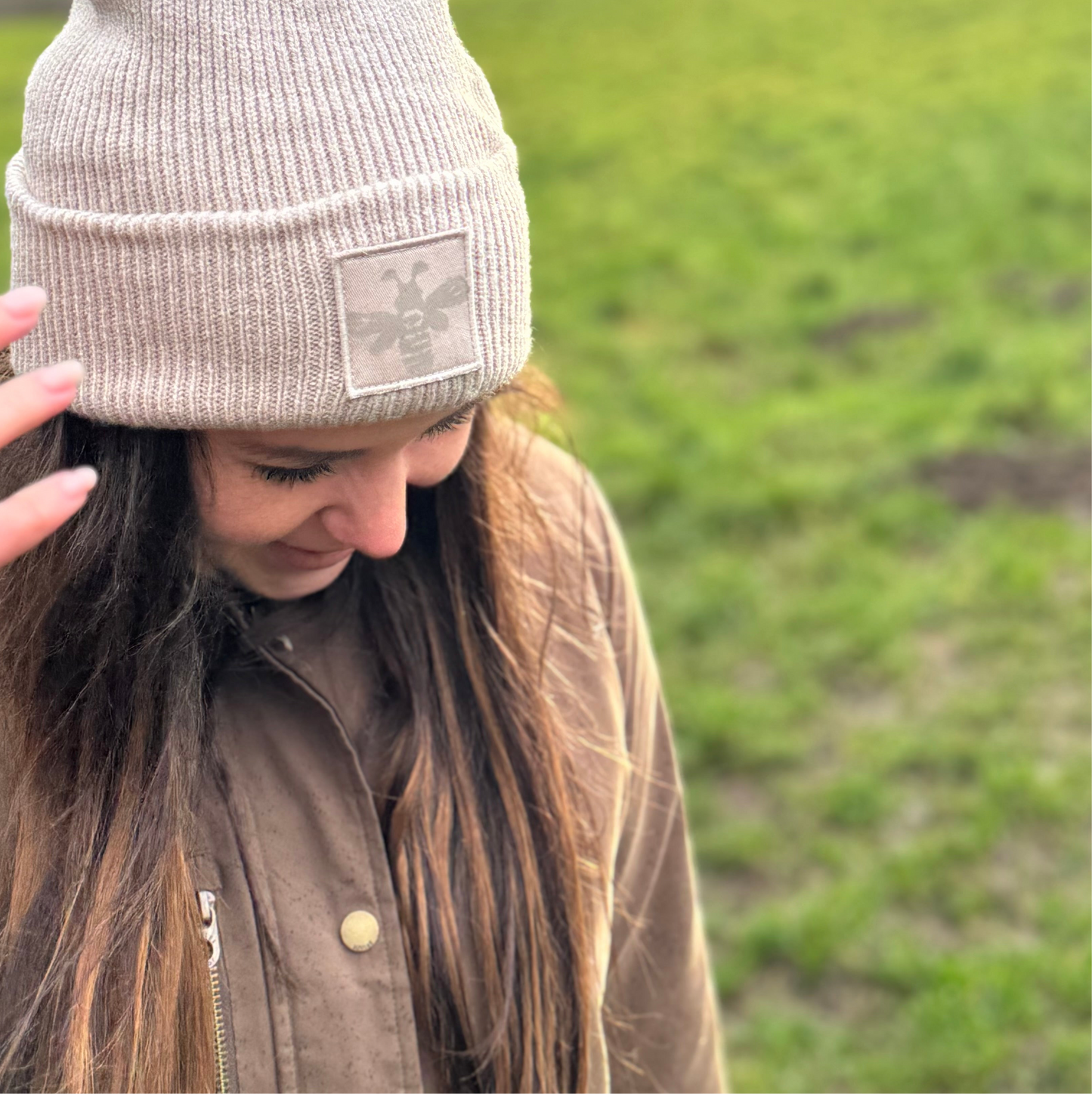 Block Printed Beanie- Adult