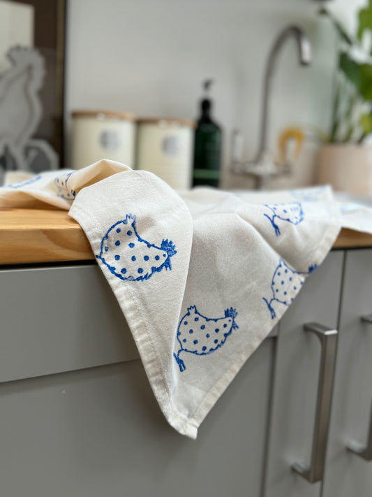 Spotty Chicken Tea Towel Set