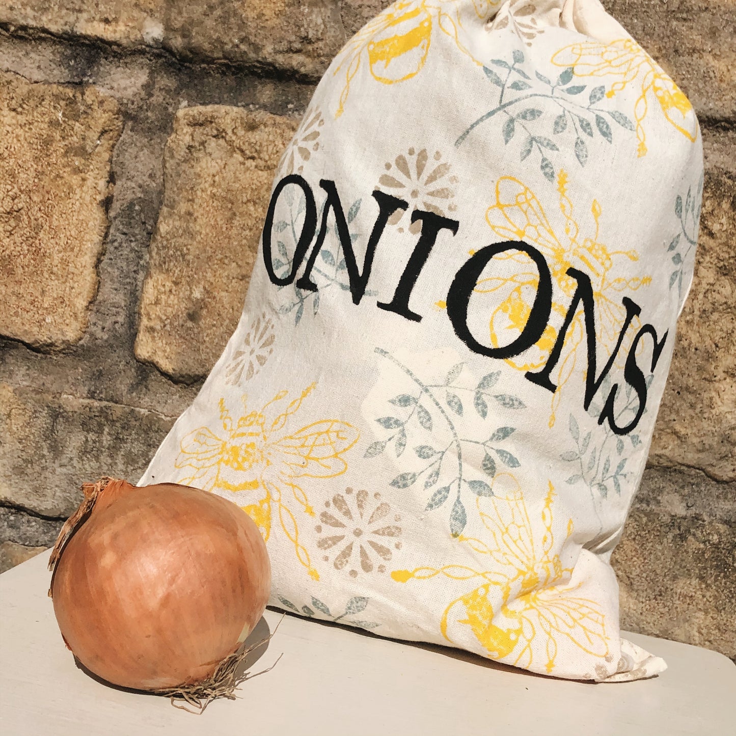 Block Printed Onion and Potato Bags