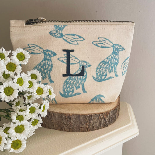 Hares Small Cosmetic Bag